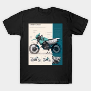 Graph of a Dirt bike drawing style T-Shirt